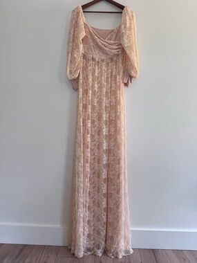 Lace Maternity Photoshoot Gown Small
